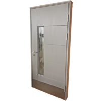 Porte latérale moderne en verre laqué blanc, à succès, pour hôtels et villas