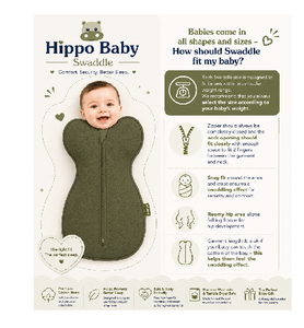 Ergonomic Hippo Baby Swaddle Dark Olive Hip Healthy Baby Sleep Sack Arms Up Design Premium Cotton <b>Comfort</b> - Product Image 4