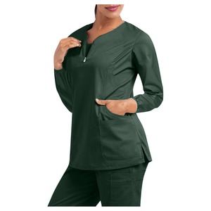 Vente en gros OEM blouses d'allaitement unisexes tissu rayonne douce haute qualité style personnalisé logo respirant séchage rapide uniformes d'allaitement - Product Image 2