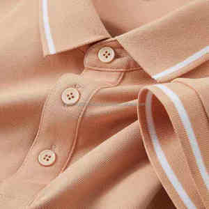 เสื้อลำลองสำหรับผู้ชายผ้าคอตตอน/โพลีเอสเตอร์ถักฉลากส่วนตัวผ้าแห้งเร็วระบายอากาศได้พิมพ์ลายบริการ OEM - Product Image 3