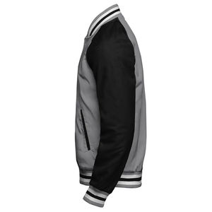 แจ็กเก็ต2025เลตเตอร์แมนสำหรับผู้ชายแจ็กเก็ตทีมเบสบอลสีพื้นของนักศึกษาฤดูหนาว - Product Image 4