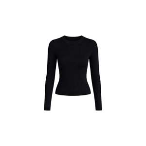Blusa Básica de Punto con Cuello Redondo - Blanca - Blanca - Product Image 6