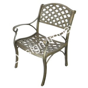 Chaise fantaisie enduite d'argent fabriquée à la main en fonte balcon/salon chaise décorative et patio meilleurs prix - Product Image 3