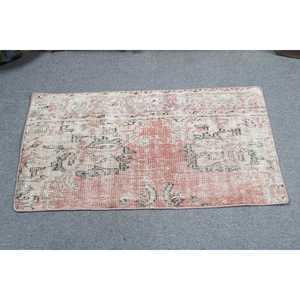 พรมวินเทจ พรมขนาดเล็ก 1.9x3.6 ฟุต พรมลายจุดสีแดง - Product Image 3