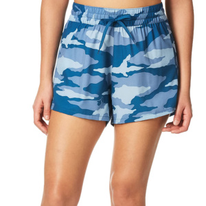 กางเกงว่ายน้ำชายหาดพิมพ์ลายพร้อมเชือกผูกเอว  โลโก้สั่งทำได้  ใส่ได้ทั้งชายและหญิง  ผ้าโพลีเอสเตอร์ 100% แห้งเร็ว ระบายอากาศดี  ขายส่งสำหรับฤดูร้อน - Product Image 2