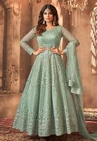 2025 nouveauté femmes Anarkali robe de soirée avec Dupatta indéfini ethnique Premium qualité grande taille femmes Collection d'hiver