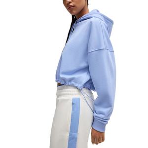 OEM Crop Tops para niñas Heavyweight 420 GSM Mujeres Crop Hoodie Custom Puff Print Oversized Crop Hoodies y sudaderas - Product Image 3