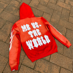 เสื้อมีฮู้ดซิปรูดแบบกำหนดเองสไตล์วินเทจซักกรดพลอยเทียมพิมพ์ลายนูน100% ผ้าฝ้ายฤดูใบไม้ร่วง - Product Image 4