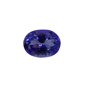 อัญมณี Tanzanite หรูหราของแท้100% เจียระไนรูปไข่กึ่งสังเคราะห์และขัดเงา - Product Image 1
