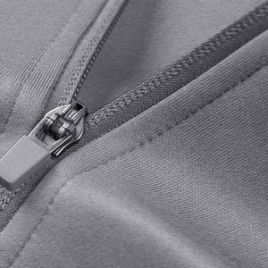 Ensemble de survêtements en molleton pour hommes, taille plus, style streetwear, automne, manches longues, fermeture éclair intégrale, ensemble de survêtements de sport, 2 pièces, écologique - Product Image 4