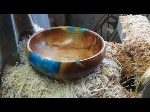 GOOD LINKED DECOR HANDMADE NATURAL WOODEN AND RESIN SALAD <b>BOWL</b> Good Quality for Home and Restaurant Use for Parties - Product Image 5