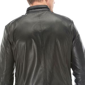 Chaqueta de Cuero de Invierno Entallada para Hombre Más Vendida |   Estilo Urbano |   Tela de Lona Impermeable - Product Image 6