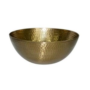 Bol de service à fruits en métal de grande vente Bol en métal décoratif fait à la main de style unique avec finition dorée de forme irrégulière - Product Image 5