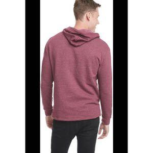 Next Level Pullover Hoodie Hombre Ligero Cross-Dyed Pullover Hoodie Sudadera Heather Burgundy Mens Plain Hoodies - Product Image 5