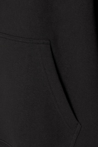 Sweat à capuche en pur coton pour la saison d'hiver Sweat à capuche surdimensionné pour hommes noirs avec épaules tombantes aux prix de gros Sweat à capuche thermique pour hommes - Product Image 5