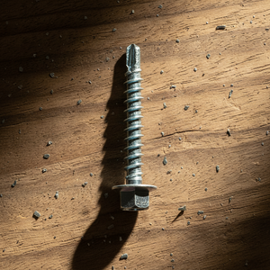 Vis autoperceuses TEK à tête hexagonale, classes 4.8 et 6.8, en acier au carbone zingué, filetage grossier en pouces, fabricant PDC Vietnam - Product Image 1