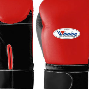Guantes de Boxeo Profesionales de Cuero Rojo y Negro con Cierre de Velcro en la Muñeca, Guantes de Entrenamiento y Sparring para Hombres y Mujeres - Product Image 6