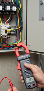 400A Range Digital <b>Clamp</b> <b>Meter</b> AC/<b>DC</b> Voltage Resistance Capacitance Tester 0.01A Resolution Continuity Frequency Home Lab Use - Product Image 2