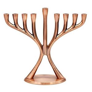 Personalizado al por mayor de metal dorado decorativo Menorah romántico luz de las velas cena accesorios moderno candelabro titular decoración de la Mesa - Product Image 6