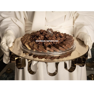 Luxury Metal Chocolate Tray Gold Finished Designer Chocolate <b>Platter</b> Classic Stylish New Chocolate Bowl - Product Image 1