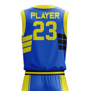 Ensemble d'uniformes de basket-ball à sublimation personnalisée nouveau style de shorts en jersey pour hommes vêtements de sport respirants grande taille options usine OEM - Product Image 6