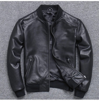 Vestes pour hommes manteau classique en cuir véritable pour homme veste en peau de mouton top pistolet grande taille tenue quotidienne décontractée en cuir véritable