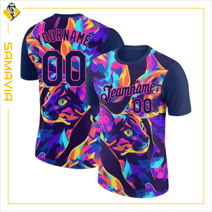 SAMAVIA Camisetas con estilo personalizadas para hombres y mujeres Camisetas tejidas de secado rápido para eventos de equipos y uso corporativo - Product Image 1