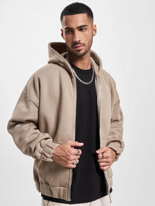 Sudadera con capucha y cremallera completa para hombre, sudadera informal de manga larga con bolsillos delanteros, ropa informal de ajuste relajado, cómoda - Product Image 3