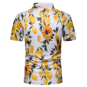 2026 venta al por mayor hombres Casual manga corta estampado Hawaiano Polos con estilo ligero Golf & Resort desgaste para la moda de verano - Product Image 2