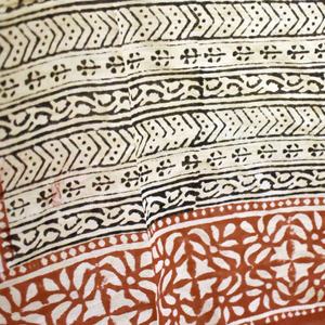 New Arrival Indian Block Printed Cotton Scarves Handmade Eco-friendly Summer <b>Sarong</b> <b>Brown</b> Floral Women's Pareo High Quality - Product Image 5
