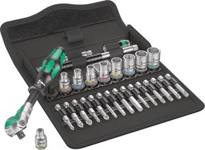 Kit d'outils d'électricien portable avec sac à bandoulière, comprenant un niveau, des tournevis, des pinces, une clé et une règle pour la réparation - Product Image 2