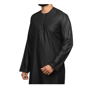 2023 Super venta de ropa y accesorios musulmanes tradicionales para hombres elegante Color sólido largo Thobes Casual indio ropa para adultos - Product Image 1