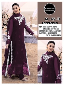 Collection Premium Superbe Georgette Avec Broderie Salwar Costume Femme Fabricant De Mode - Product Image 6