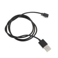 Cable de Carga Magnético USB-A de Cobre Puro de 60 cm de Largo, 2 Pines, 2.84 mm, para Relojes Inteligentes