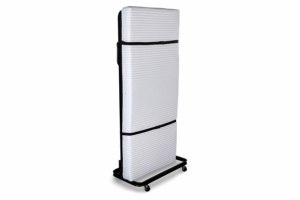 EVERGREENWEB Lit simple pliant vertical 80x190 cm avec matelas en mousse à mémoire de forme de 12 cm, oreiller inclus, housse amovible, sommier à lattes en bois - Product Image 4