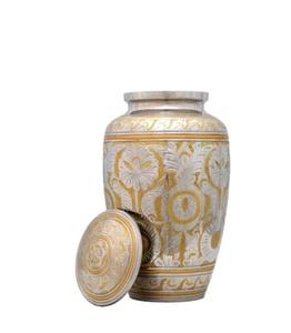 Boîte à urne imprimée en aluminium Cendres en bois en aluminium Mans Boîte à urnes classiques en aluminium - Product Image 1