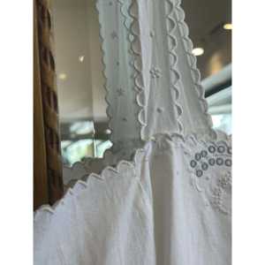 Camisón Vintage de Lino Francés con Estampado de Miosotis - Product Image 6