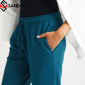 Venta caliente Unisex alto algodón Jogger pantalones logotipo personalizado patrón recto Fitness pantalones de chándal Casual hombres chándales hechos de lona - Product Image 4