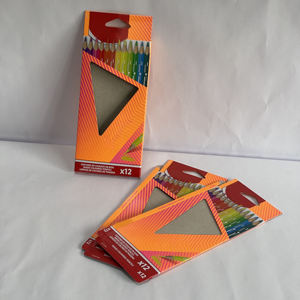 Boîte d'emballage de papeterie sur mesure OEM avec fenêtre découpée pour 6 crayons, crayons non inclus - Product Image 2