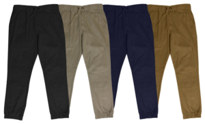 Jogger décontracté pour homme en twill extensible brossé de poids moyen avec cordon de serrage respirant - Product Image 5