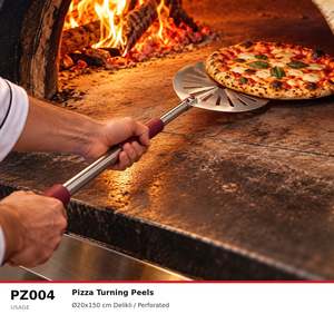 Pelle à pizza ronde perforée en aluminium Fida 20 cm - Product Image 5