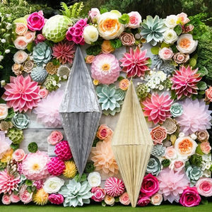 กระดาษรังผึ้งฝังเพชรที่มีสไตล์สำหรับตกแต่งผนังงานแต่งงานที่หรูหราสำหรับอุปกรณ์งานเลี้ยง - Product Image 6