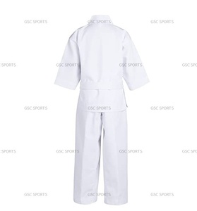 ชุดเครื่องแบบคาราเต้สีขาวชุดฝึกศิลปะการต่อสู้ทำจากผ้าฝ้ายน้ำหนักเบาพร้อมบริการ OEM ออกแบบแบรนด์ - Product Image 2