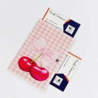 Grande Demande Somofy Enterprises Outil de Beauté en Plastique Acrylique avec Logo Personnalisé, Nouveau Design Cerise, Motif Cœur et Papillon, Dalle à Cils Durable