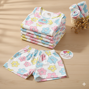 ชุดเสื้อผ้าผ้าฝ้ายสำหรับเด็กและเด็กวัยหัดเดินคุณภาพระดับพรีเมียม (พิมพ์ลายยูนิคอร์น) - Product Image 2