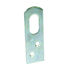 Piastra dritta in acciaio zincato 100 pz con finestra da 60 mm - Product Image 1