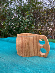 Tasse à bière en bois faite à la main chope en bois chope à bière en bois nouvelle tasse de vente chaude pour la maison hôtel - Product Image 5