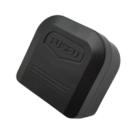 Adaptateur de prise UE vers Royaume-Uni, convertisseur 2 broches vers 3 broches, adaptateur Europe vers Royaume-Uni, certifié BS 5732, adaptateur de voyage avec fusible