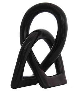 Objet décoratif unique en métal noir de haute qualité, parfait pour les espaces industriels et modernes urbains, en provenance d'Inde - Product Image 3