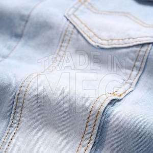 Chaqueta vaquera para hombre con estampado de logotipo personalizado de alta calidad, talla grande XL, tela de temporada de invierno, paquete individual - Product Image 3